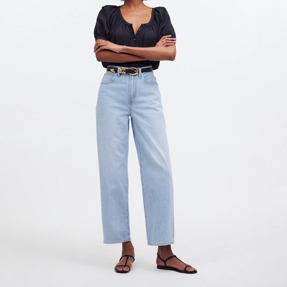 Madewell Denim - Madewell The Perfect Vintage Wide-Leg Crop Jean NQ158 Size 24